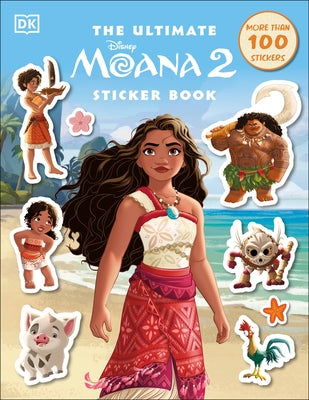 Disney Moana 2 Ultimate Sticker Book, paperback by DK Publishing, featuring colorful Moana characters and sticker pages.
