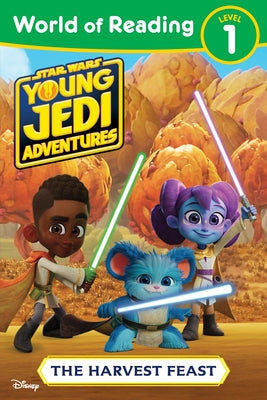 Paperback of Star Wars: Young Jedi Adventures: The Harvest Feast from Random House, featuring colorful cover art with Jedi characters.