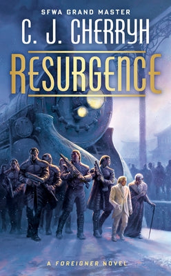 Mass market paperback of "Resurgence" by Daw Books, featuring a sci-fi novel cover with futuristic artwork and bold title text.