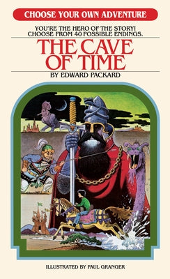 Cover of The Cave of Time paperback by Choose Your Own Adventure featuring a mysterious underground cave scene.