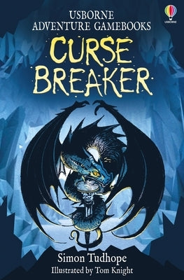 Paperback Curse Breaker book by Usborne Books, featuring colorful cover art with mystical and magical themes.