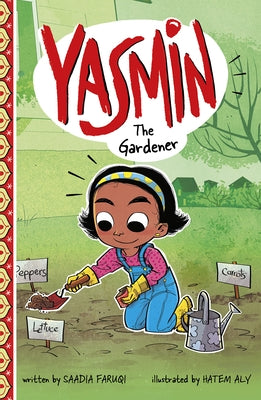 Paperback of Yasmin the Gardener by Picture Window Books showing the colorful illustrated cover featuring Yasmin in a garden setting.