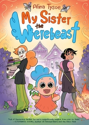 Paperback of "My Sister the Werebeast" comic book by First Second featuring a colorful, illustrated cover with characters in a fantasy setting.