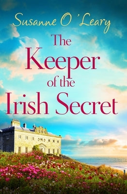 Paperback of The Keeper of the Irish Secret romance novel by Bookouture featuring a scenic Irish landscape on the cover.