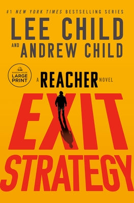 Paperback of Exit Strategy: A Reacher Novel by Random House Large Print Publishing, showing the front cover with title and author.