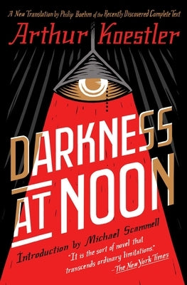 Paperback of Darkness at Noon by Scribner Book Company, featuring a cover image with dark, moody artwork.
