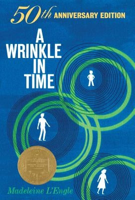 Paperback of A Wrinkle in Time 50th Anniversary Commemorative Edition by Square Fish, with cover illustration visible.