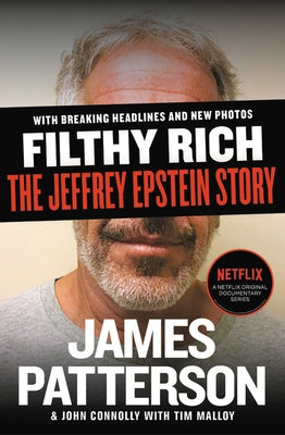 Paperback of Filthy Rich: The Jeffrey Epstein Story by Little Brown and Company, featuring the book cover with title and author details.