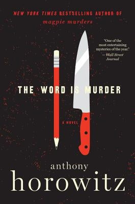 Paperback copy of "The Word Is Murder" by Harper Perennial, showing the book's cover with title and author details.