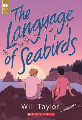 Paperback of The Language of Seabirds by Scholastic Press, showing the book cover with seabird illustrations and title text.