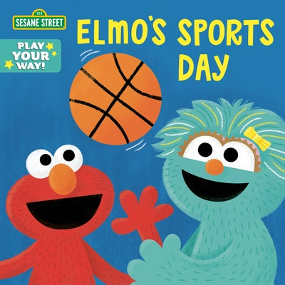 Elmo's Sports Day Sesame Street board book by Random House Books for Young Readers, featuring colorful illustrations of Elmo playing sports.