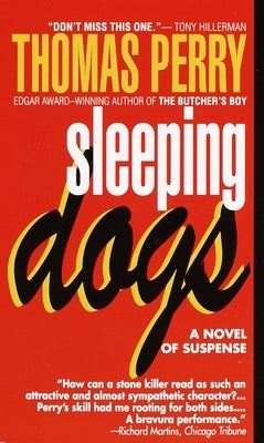 Cover of the mass market paperback "Sleeping Dogs" by Ivy Books featuring a dark, atmospheric scene with a dog silhouette.