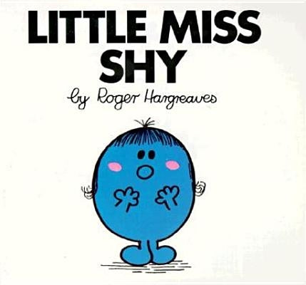 Paperback of Little Miss Shy book by Grosset & Dunlap, featuring colorful cover art with a shy little girl character.