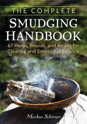 Paperback of The Complete Smudging Handbook by Earthdancer Books, featuring herbs, woods, and resins for clearing and emotional balance.