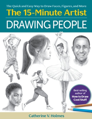 Paperback book titled "Drawing People" by Get Creative 6, showing a colorful cover with illustrations of faces and figures.