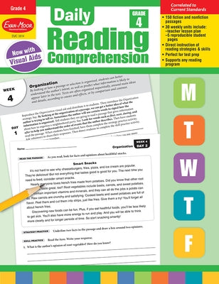 Daily Reading Comprehension, Grade 4 Teacher Edition Paperback Evan-Moor Educational Publishers