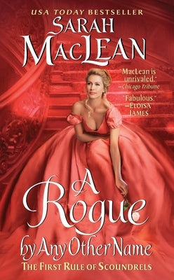 Mass market paperbound of "A Rogue by Any Other Name: The First Rule of Scoundrels" by Avon Books, featuring the book cover with title and author.