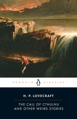 Paperback copy of "The Call of Cthulhu and Other Weird Stories" by Penguin Classics, featuring a cover with dark, mysterious artwork.