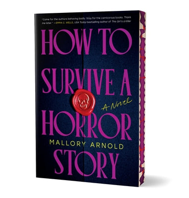 Paperback of "How to Survive a Horror Story" Deluxe Edition by Poisoned Pen Press, featuring dark, atmospheric cover art.