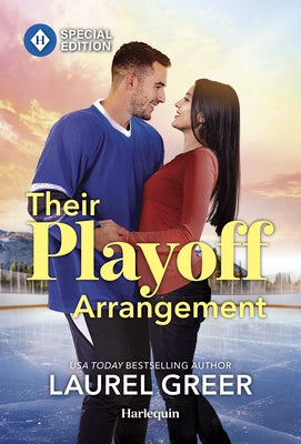 Mass market paperbound copy of "Their Playoff Arrangement" by Harlequin Special Edition with a colorful book cover featuring floral and sports themes.
