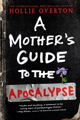Paperback copy of "A Mother's Guide to the Apocalypse" by Redhook, showing the book cover with title and author's name.