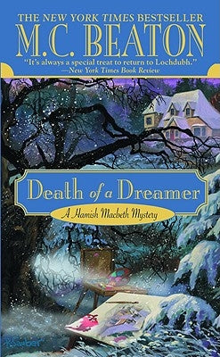 Mass market paperbound book titled "Death of a Dreamer" by Grand Central Publishing, with a dark and moody cover design.