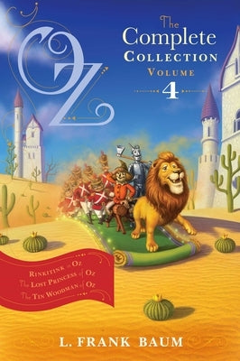 Paperback collection of Oz stories including Rinkitink in Oz, The Lost Princess of Oz, and The Tin Woodman of Oz by Aladdin Paperbacks.