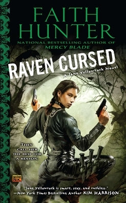 Cover of the mass market paperback "Raven Cursed" by Penguin Publishing Group featuring dark fantasy artwork