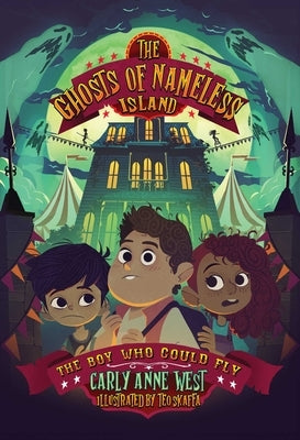 Paperback of The Ghosts of Nameless Island: The Boy Who Could Fly Volume 2 by Andrews McMeel Publishing, featuring colorful cover art.