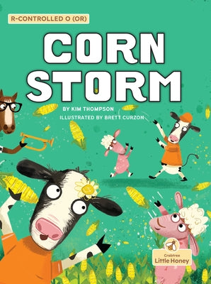 Crabtree Little Honey Corn Storm paperback book cover with colorful illustration and title text.