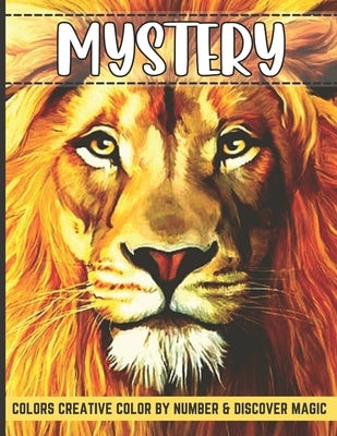 Mystery colors creative color by number & discover magic: Stress Relieving Patterns Color by Number Adult Coloring Book Mystery by Book Cafe, Jakiya Art