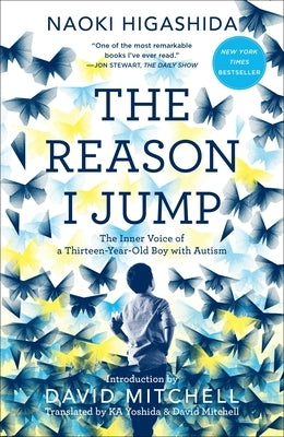 Paperback copy of "The Reason I Jump" by Random House Trade, featuring the book cover with title and author details.