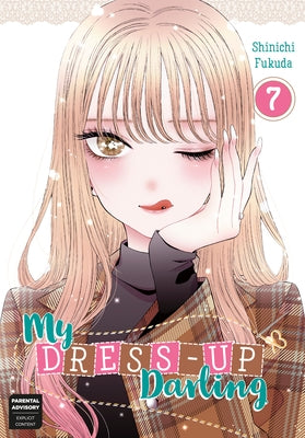 Paperback of My Dress-Up Darling 07 manga by Square Enix, featuring colorful cover art with characters from the series.