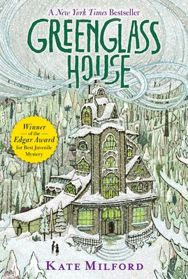 Paperback of Greenglass House, a National Book Award nominee, published by Clarion Books featuring a colorful cover illustration.