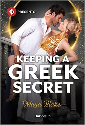 Mass market paperbound of "Keeping a Greek Secret" by Harlequin Presents, featuring a romantic cover with a Greek island backdrop.