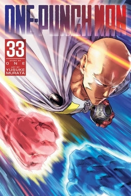 Paperback of One-Punch Man Vol. 33 by Viz Media featuring cover art of Saitama in action.