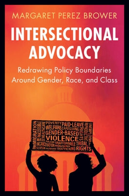 Paperback book titled "Intersectional Advocacy" by Cambridge University Press, featuring a cover with diverse symbolic illustrations.