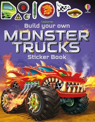 Build Your Own Monster Trucks Sticker Book Paperback Usborne Books