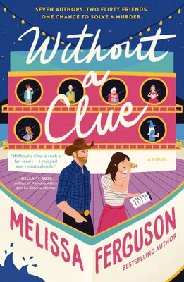 Paperback of "Without a Clue: A Rom-Com Cozy Mystery Book about Books" by Thomas Nelson, featuring colorful cover art.