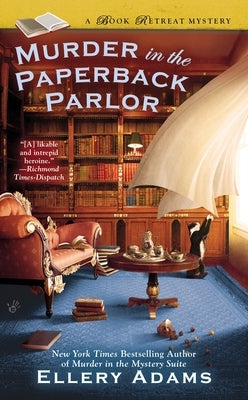 Mass market paperback of Murder in the Paperback Parlor by Berkley Books, featuring a vintage book cover design.
