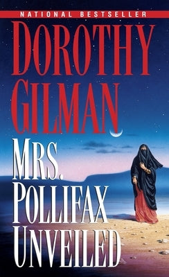 Cover of Mrs. Pollifax Unveiled mass market paperback book by Ballantine Group featuring a colorful illustration and title text.