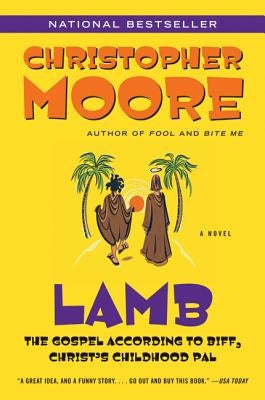 Paperback of Lamb: The Gospel According to Biff, Christ's Childhood Pal by William Morrow & Company, featuring a cover illustration.