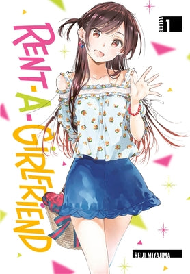 Paperback of Rent-A-Girlfriend Volume 1 by Kodansha Comics featuring manga cover art with characters and title text.