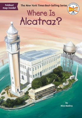 Paperback of "Where Is Alcatraz?" from Penguin Workshop, showing the book cover with illustration and title.