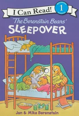 Paperback of The Berenstain Bears' Sleepover by HarperCollins, showing colorful cover with Bear family characters.