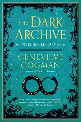 Paperback of The Dark Archive by Ace Books, featuring dark-themed cover art, with the book title and author visible.