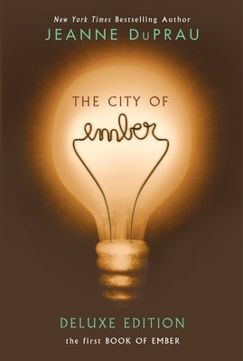 Paperback copy of "The City of Ember" by Random House Books for Young Readers, showing the book cover with urban cityscape illustration.
