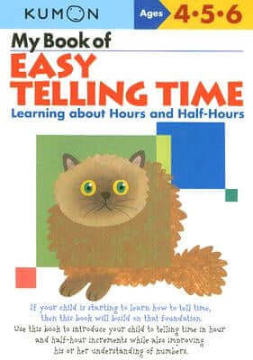 Kumon My Book of Easy Telling Time Paperback Kumon Publishing North America