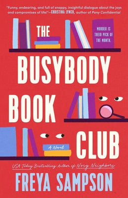 Paperback of The Busybody Book Club by Berkley Books, featuring the book cover with title and author details.