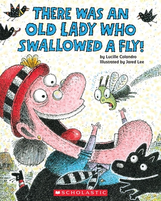 Paperback of "There Was an Old Lady Who Swallowed a Fly!" by Cartwheel Books, showing the colorful book cover with illustrations.
